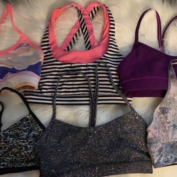 6 Lululemon Sports bra bundle - Picture 3 of 5